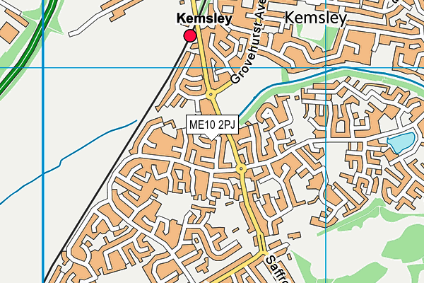 ME10 2PJ map - OS VectorMap District (Ordnance Survey)