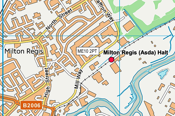 ME10 2PT map - OS VectorMap District (Ordnance Survey)