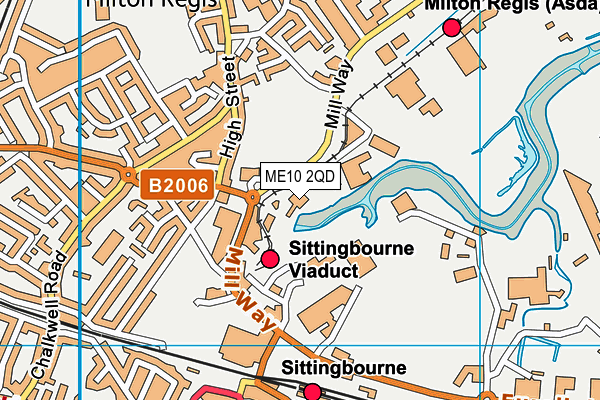 ME10 2QD map - OS VectorMap District (Ordnance Survey)