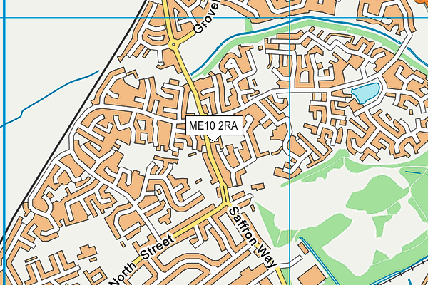 ME10 2RA map - OS VectorMap District (Ordnance Survey)