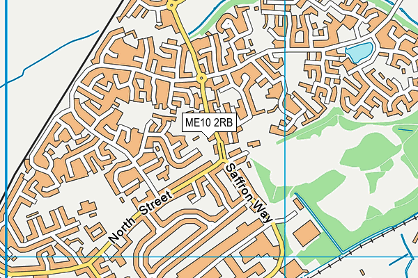ME10 2RB map - OS VectorMap District (Ordnance Survey)