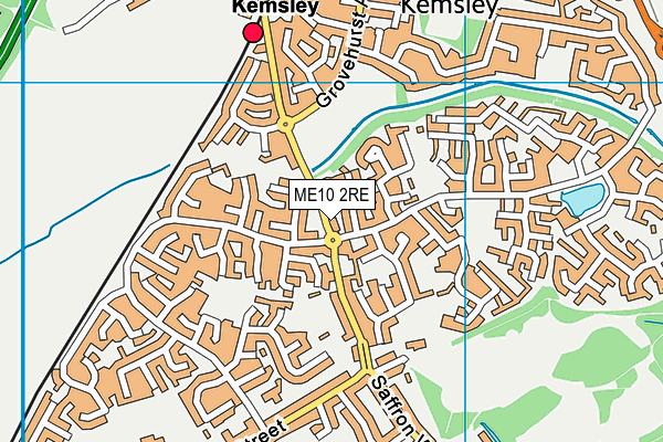 ME10 2RE map - OS VectorMap District (Ordnance Survey)