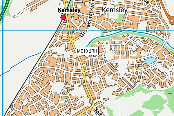 ME10 2RH map - OS VectorMap District (Ordnance Survey)