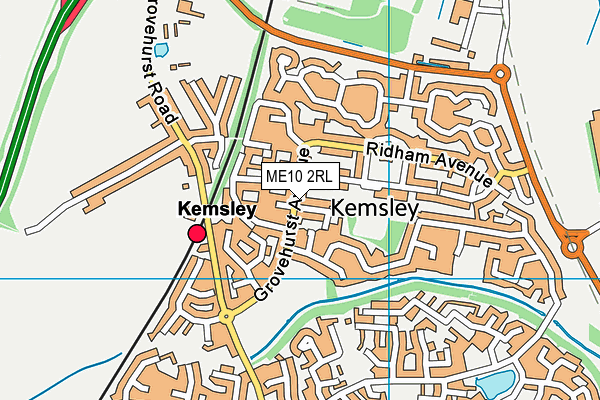 Kemsley Recreation Ground map (ME10 2RL) - OS VectorMap District (Ordnance Survey)