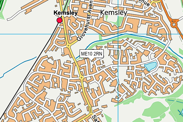 ME10 2RN map - OS VectorMap District (Ordnance Survey)