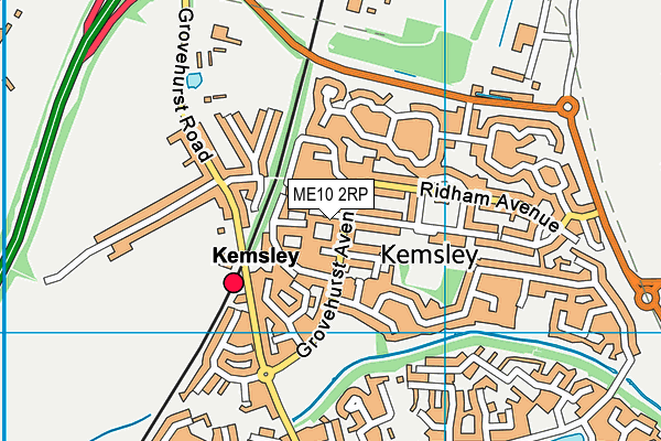 Kemsley Primary Academy map (ME10 2RP) - OS VectorMap District (Ordnance Survey)