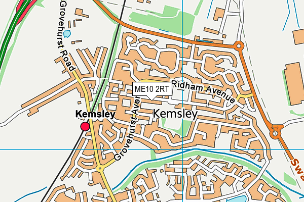ME10 2RT map - OS VectorMap District (Ordnance Survey)