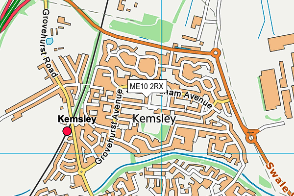 ME10 2RX map - OS VectorMap District (Ordnance Survey)