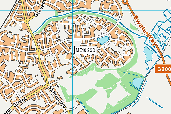 ME10 2SD map - OS VectorMap District (Ordnance Survey)