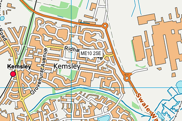ME10 2SE map - OS VectorMap District (Ordnance Survey)