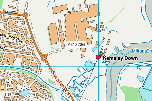 ME10 2SG map - OS VectorMap District (Ordnance Survey)
