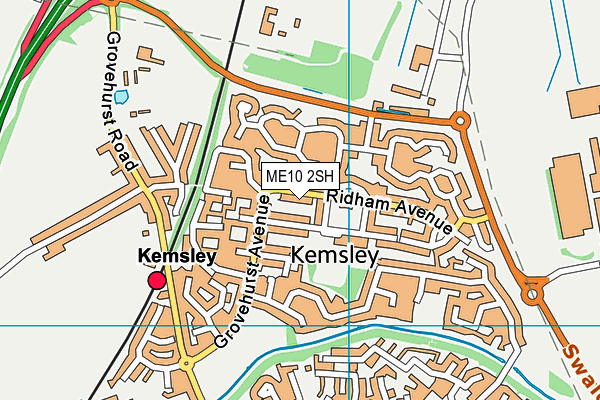 ME10 2SH map - OS VectorMap District (Ordnance Survey)
