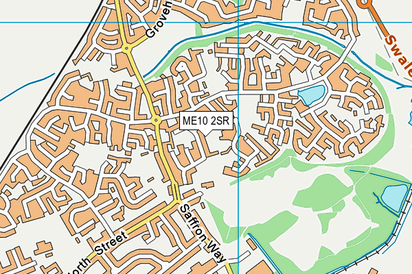 ME10 2SR map - OS VectorMap District (Ordnance Survey)