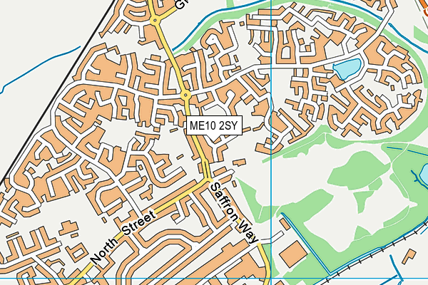ME10 2SY map - OS VectorMap District (Ordnance Survey)
