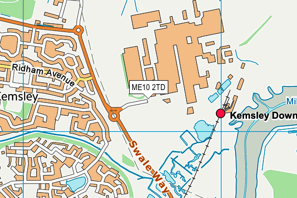 ME10 2TD map - OS VectorMap District (Ordnance Survey)