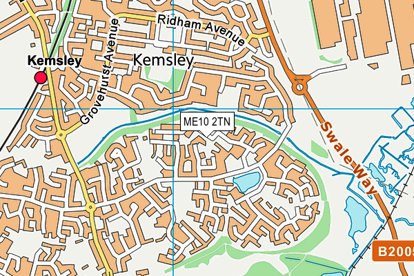 ME10 2TN map - OS VectorMap District (Ordnance Survey)