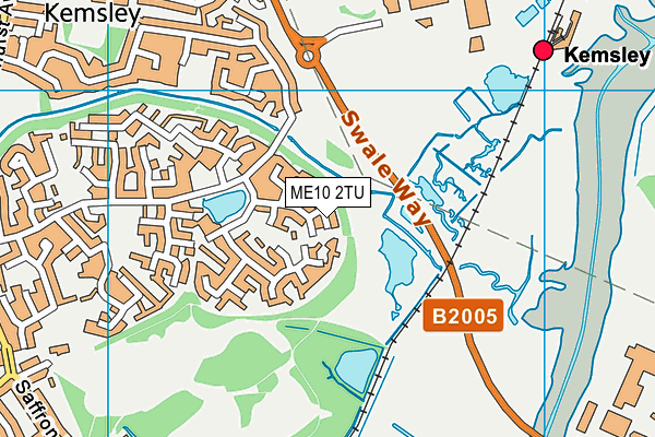 ME10 2TU map - OS VectorMap District (Ordnance Survey)