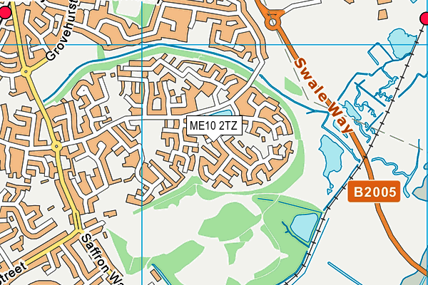 ME10 2TZ map - OS VectorMap District (Ordnance Survey)