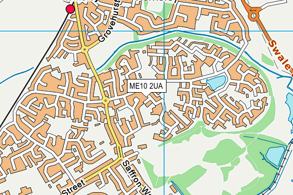 ME10 2UA map - OS VectorMap District (Ordnance Survey)