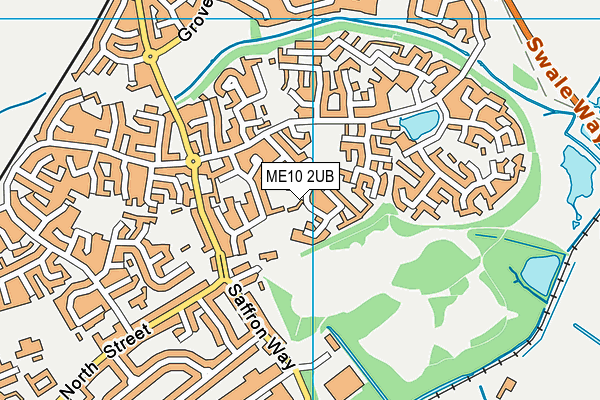 ME10 2UB map - OS VectorMap District (Ordnance Survey)