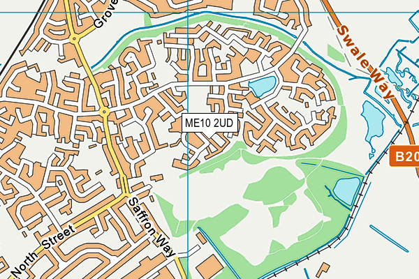 ME10 2UD map - OS VectorMap District (Ordnance Survey)