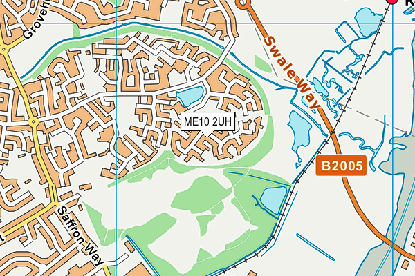 ME10 2UH map - OS VectorMap District (Ordnance Survey)