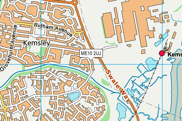 ME10 2UJ map - OS VectorMap District (Ordnance Survey)