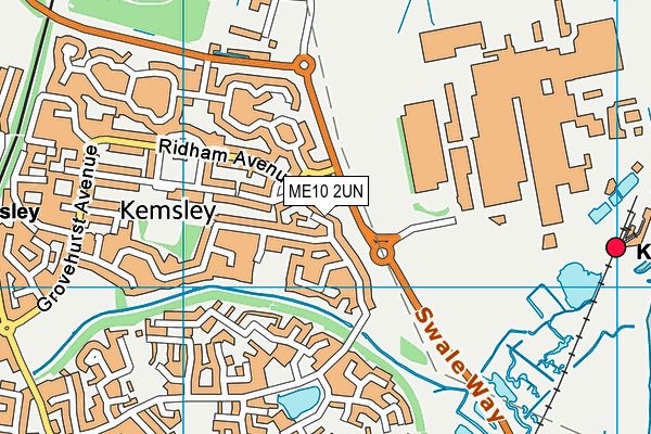 ME10 2UN map - OS VectorMap District (Ordnance Survey)