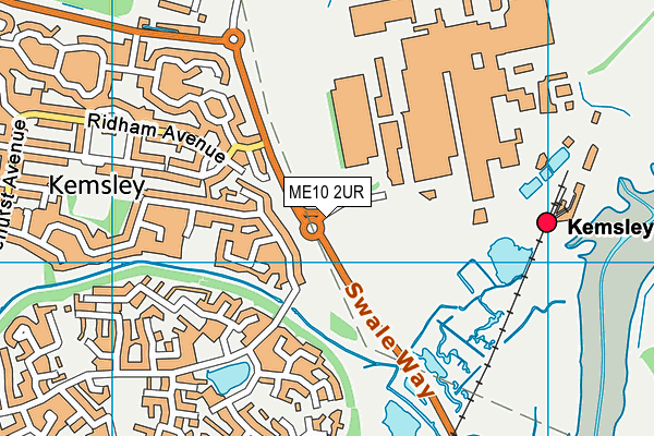 ME10 2UR map - OS VectorMap District (Ordnance Survey)
