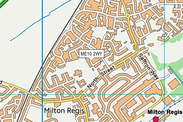 ME10 2WY map - OS VectorMap District (Ordnance Survey)