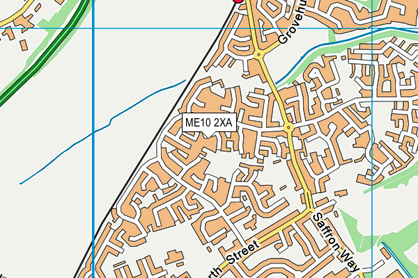 ME10 2XA map - OS VectorMap District (Ordnance Survey)