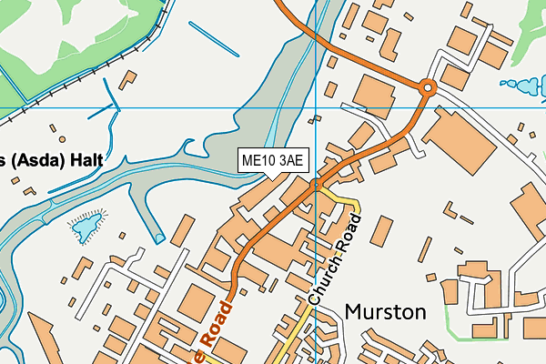 ME10 3AE map - OS VectorMap District (Ordnance Survey)