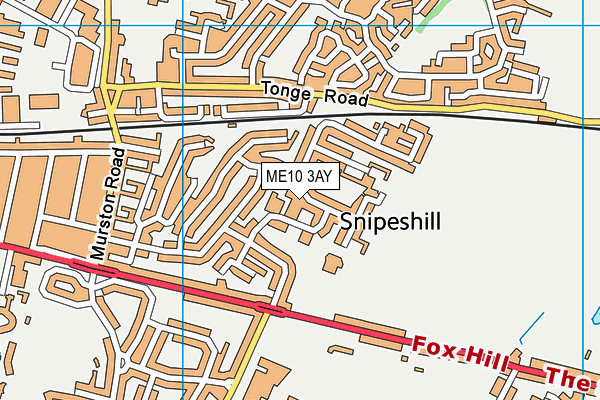 ME10 3AY map - OS VectorMap District (Ordnance Survey)