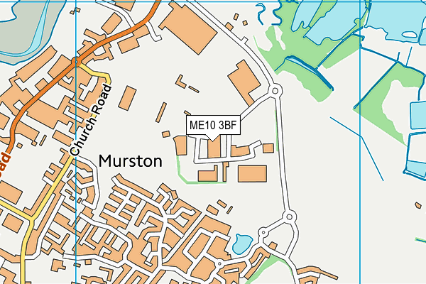 ME10 3BF map - OS VectorMap District (Ordnance Survey)