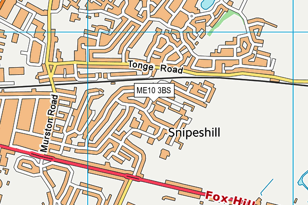 ME10 3BS map - OS VectorMap District (Ordnance Survey)