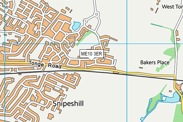 ME10 3ER map - OS VectorMap District (Ordnance Survey)