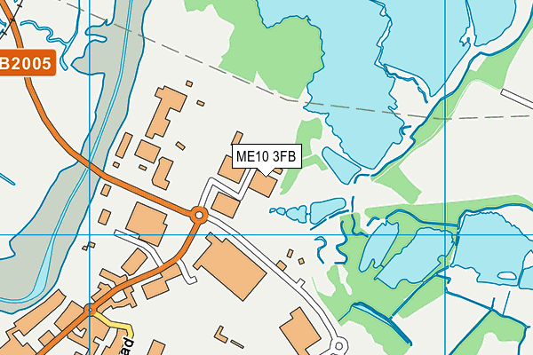 ME10 3FB map - OS VectorMap District (Ordnance Survey)