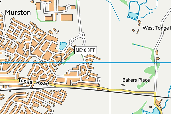 ME10 3FT map - OS VectorMap District (Ordnance Survey)