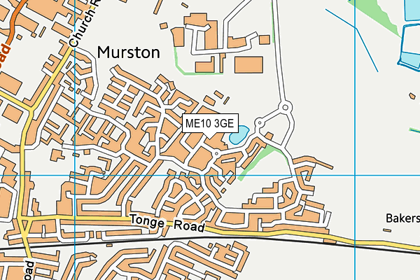 ME10 3GE map - OS VectorMap District (Ordnance Survey)