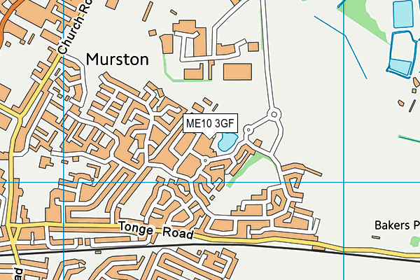 ME10 3GF map - OS VectorMap District (Ordnance Survey)