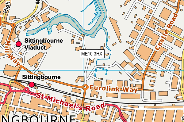 ME10 3HX map - OS VectorMap District (Ordnance Survey)