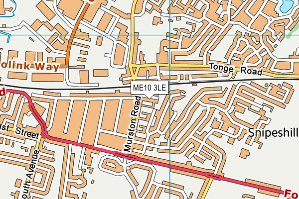 ME10 3LE map - OS VectorMap District (Ordnance Survey)
