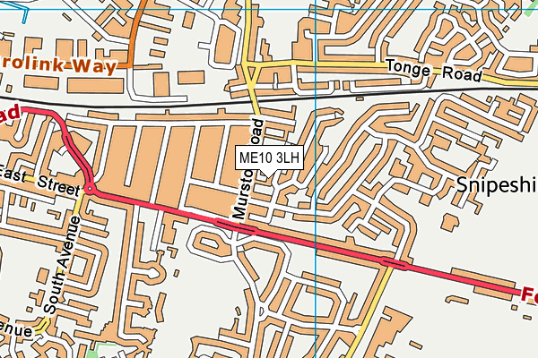 ME10 3LH map - OS VectorMap District (Ordnance Survey)