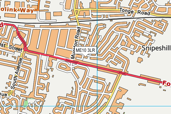 ME10 3LR map - OS VectorMap District (Ordnance Survey)