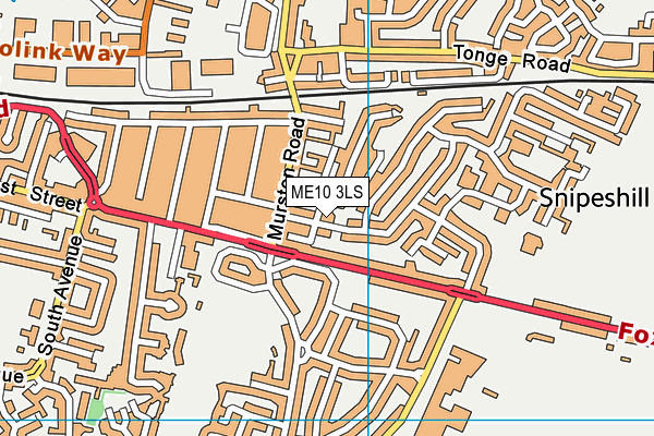 ME10 3LS map - OS VectorMap District (Ordnance Survey)