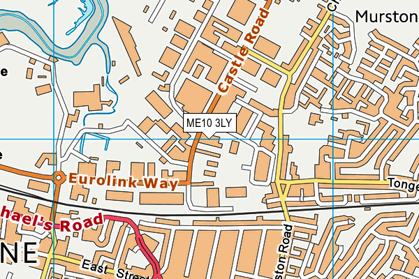 ME10 3LY map - OS VectorMap District (Ordnance Survey)