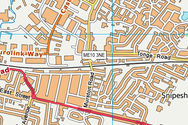 ME10 3NE map - OS VectorMap District (Ordnance Survey)