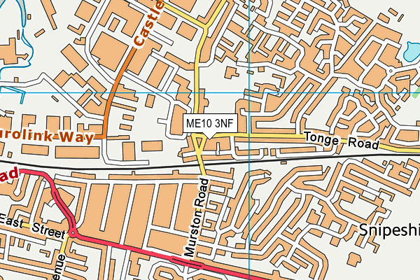 ME10 3NF map - OS VectorMap District (Ordnance Survey)