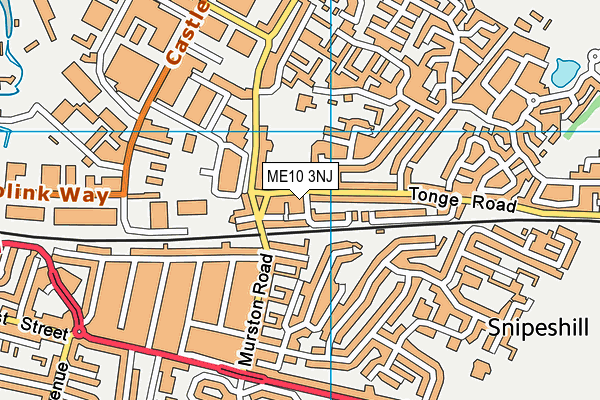 ME10 3NJ map - OS VectorMap District (Ordnance Survey)