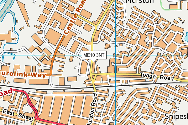 ME10 3NT map - OS VectorMap District (Ordnance Survey)
